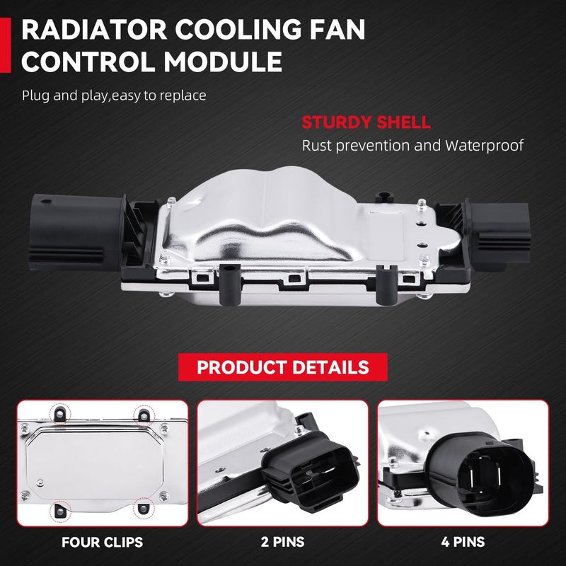 PLDDE New 1pc Engine Radiator Cooling Fan Control Module Unit Compatible With 2013-2018 Focus 2013-2016 Escape 2014-2017 Transit Connect 2010-2013 Mazda 3/3 Sport 2.0L/2.5L Only - Image 2